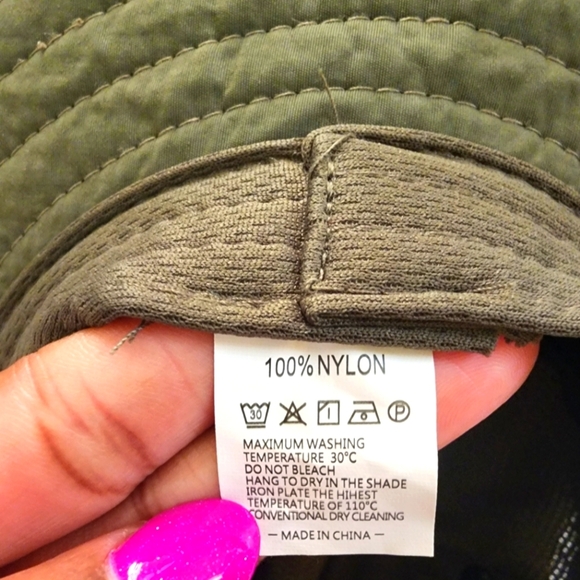 Cooltto Outdoor Unisex Olive Green Wide Brim Bucket Sun Hat Removeable Top Rim - Picture 7 of 14